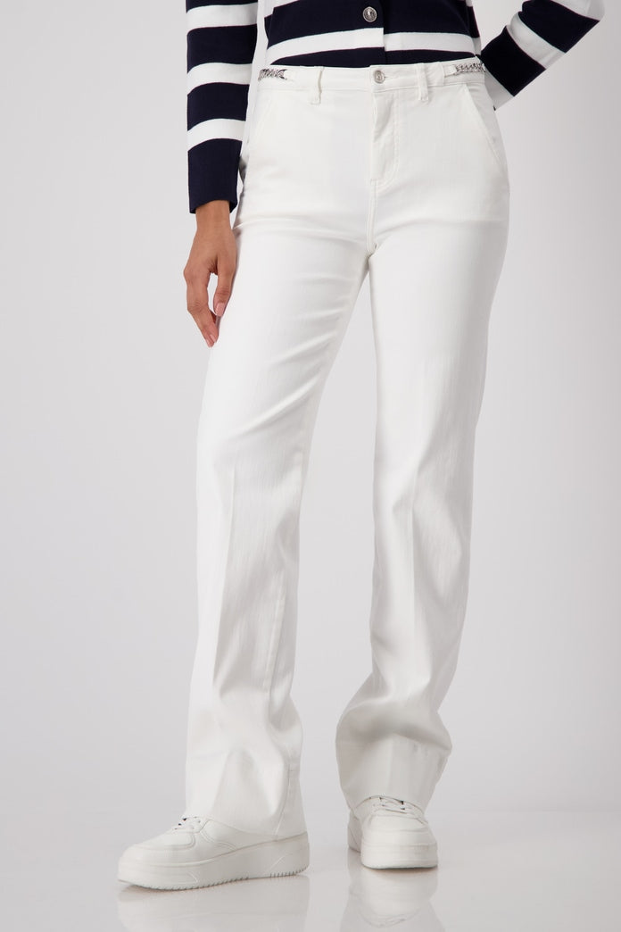 PANTALÓN DENIM PALAZZO - MONARI