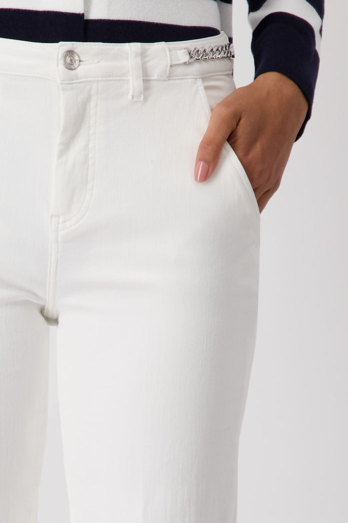 PANTALÓN DENIM PALAZZO - MONARI
