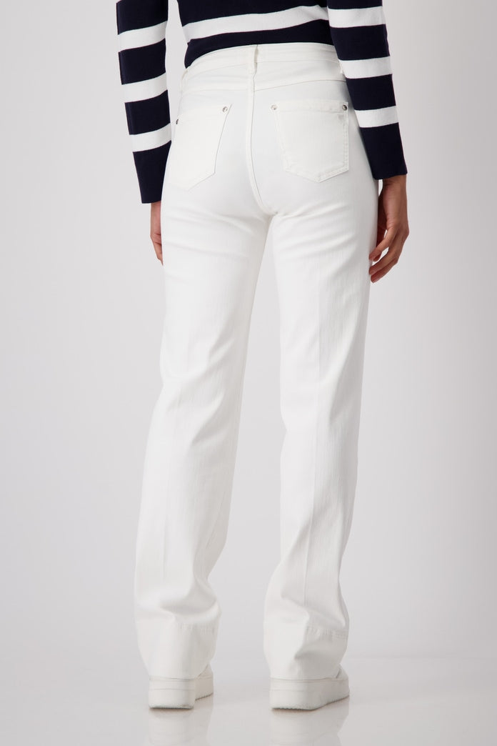 PANTALÓN DENIM PALAZZO - MONARI