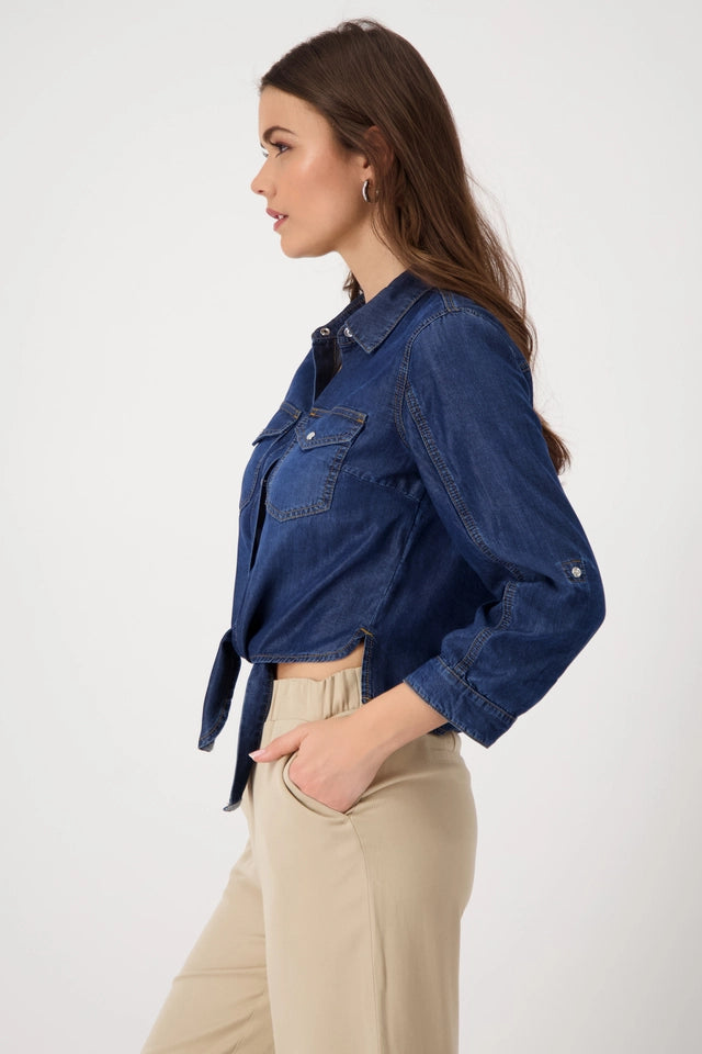 BLUSA DENIM LAZO - MONARI