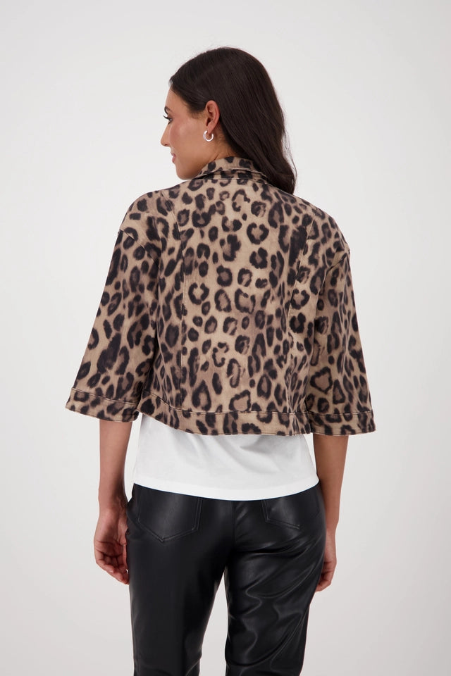 CHAQUETA CORTA ANIMAL PRINT - MONARI