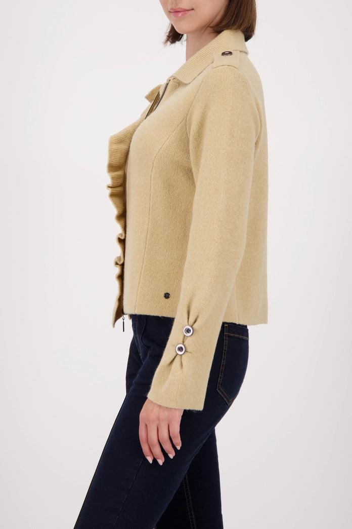 CHAQUETA CON VOLANTES - MONARI