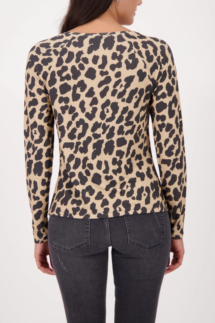 CAMISETA ESTAMPADO LEOPARDO - MONARI