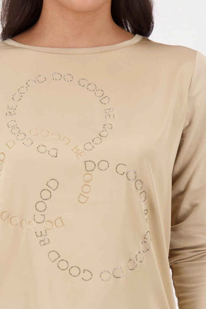 BLUSA-CAMISA SATINADA - MONARI