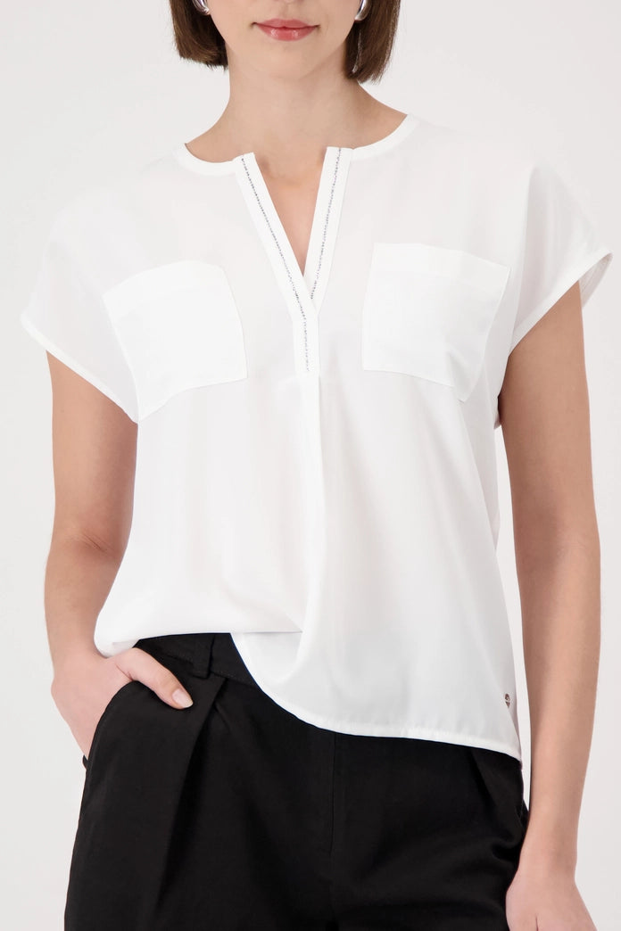BLUSA STRASS ESCOTE - MONARI
