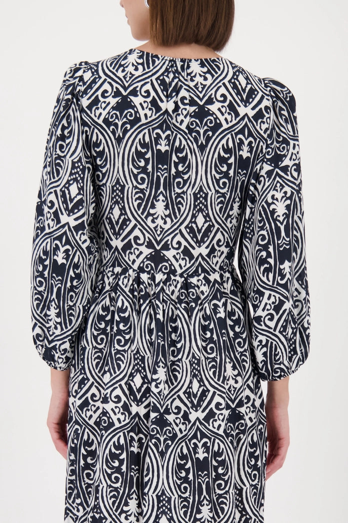 VESTIDO ESTAMPADO ÉTNICO - MONARI