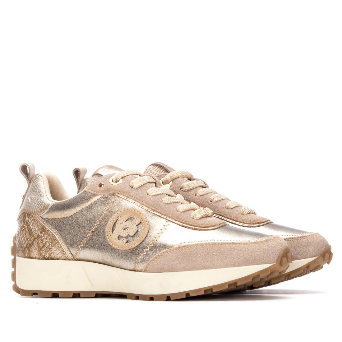 ZAPATILLA DORADA SERPIENTE - CARMELA