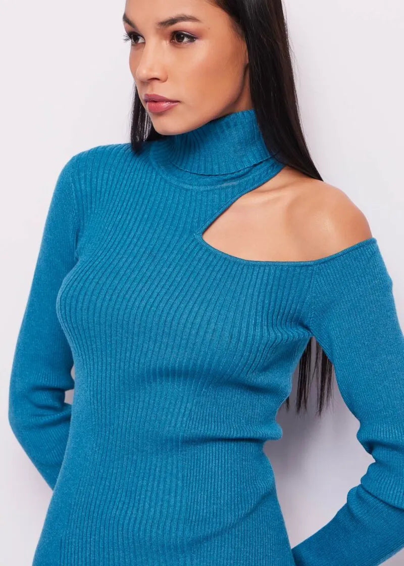 VESTIDO LANA ASIMETRICO - DENNY ROSE