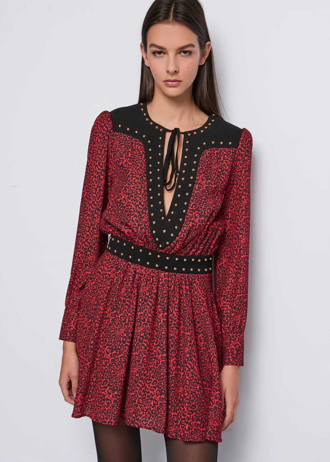 VESTIDO TACHAS DORADAS - DENNY ROSE
