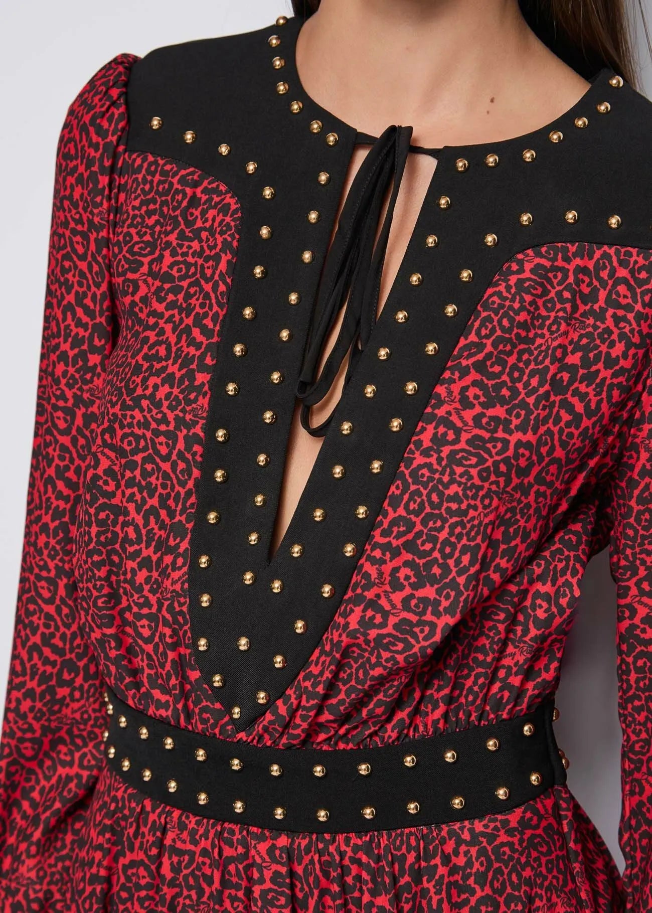 VESTIDO TACHAS DORADAS - DENNY ROSE