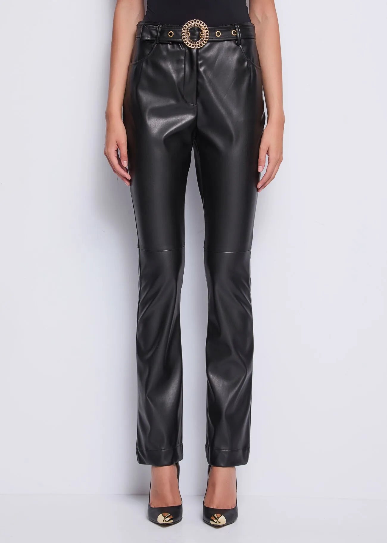 PANTALÓN ECOPIEL CINTURÓN - DENNY ROSE