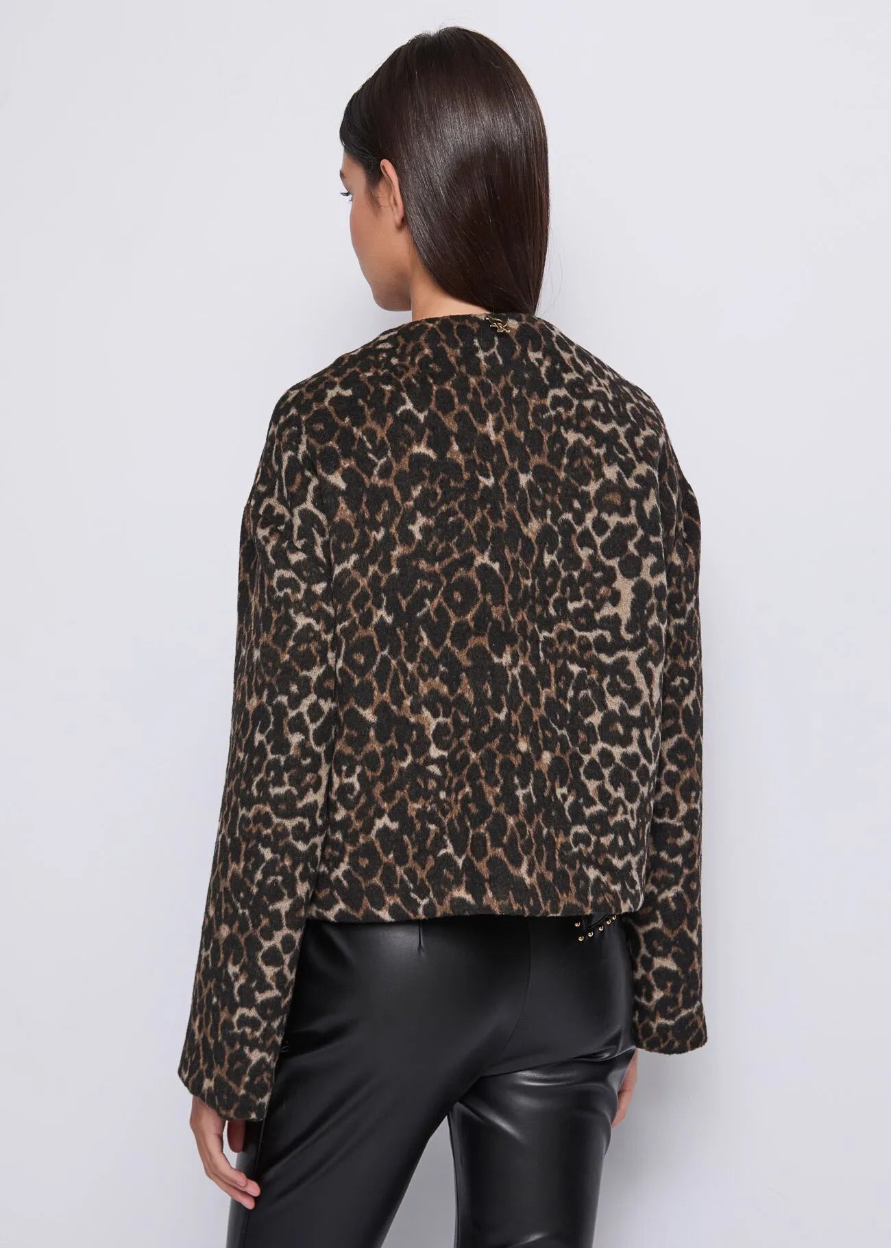 CHAQUETA LEOPARDO PIEDRAS - DENNY ROSE