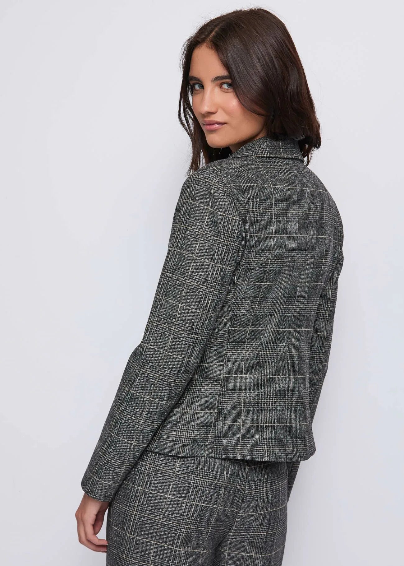 CHAQUETA CORTA CUADROS - DENNY ROSE