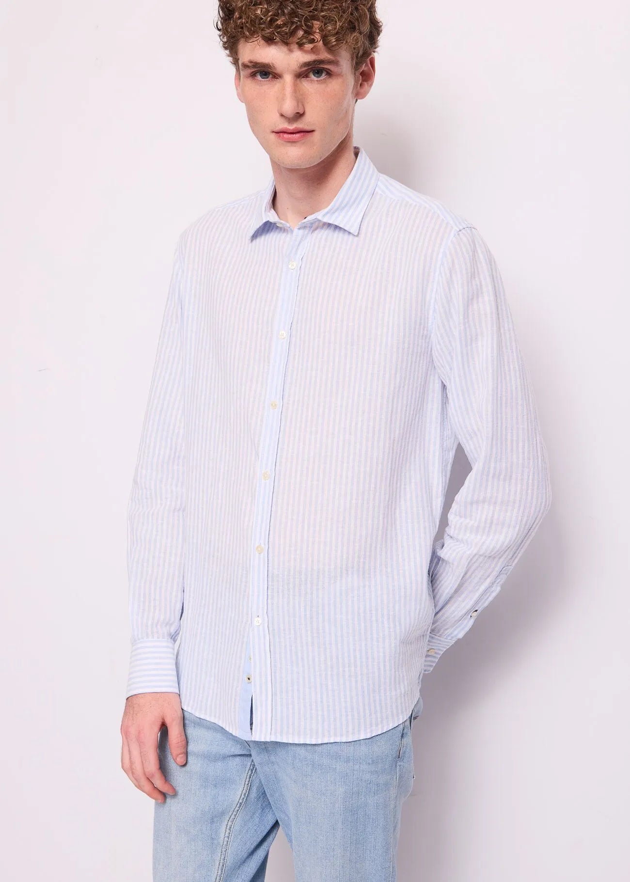 CAMISA LINO RAYAS - GAUDÍ