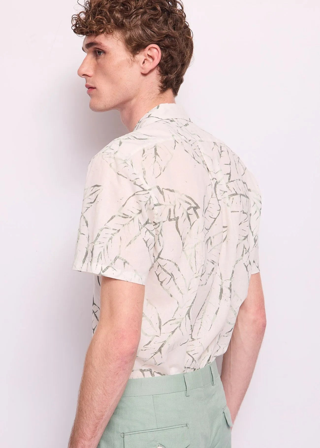 CAMISA HOJAS MANGA CORTA - GAUDÍ