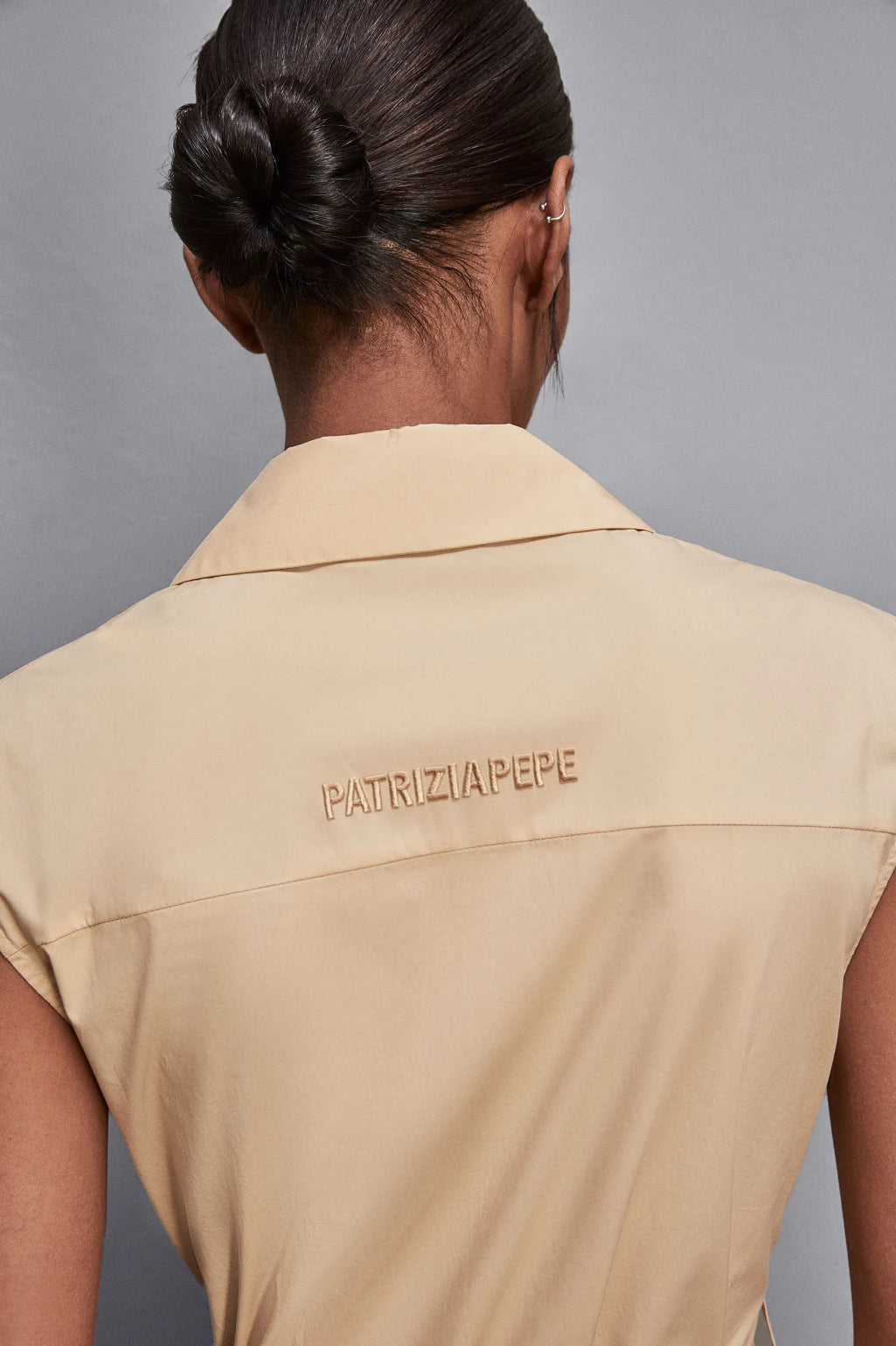 VESTIDO CAMISERO SIN MANGAS - PATRIZIA PEPE