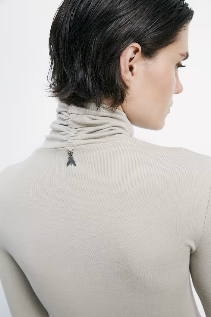 CAMISETA CUELLO FRUNCIDO - PATRIZIA PEPE