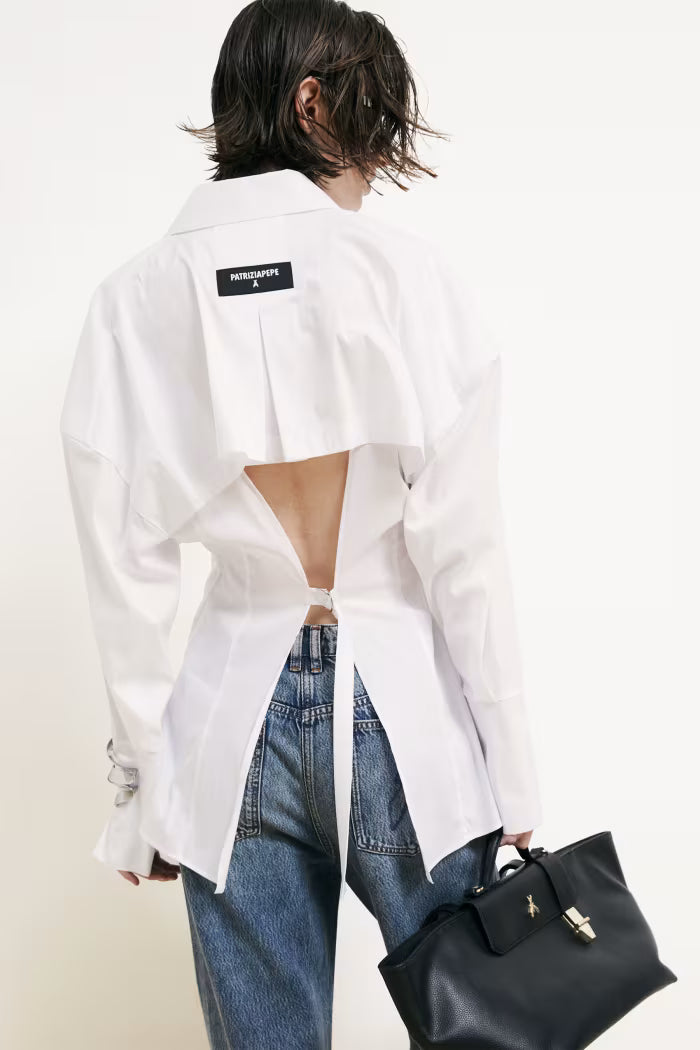 CAMISA ESPALDA ABIERTA - PATRIZIA PEPE