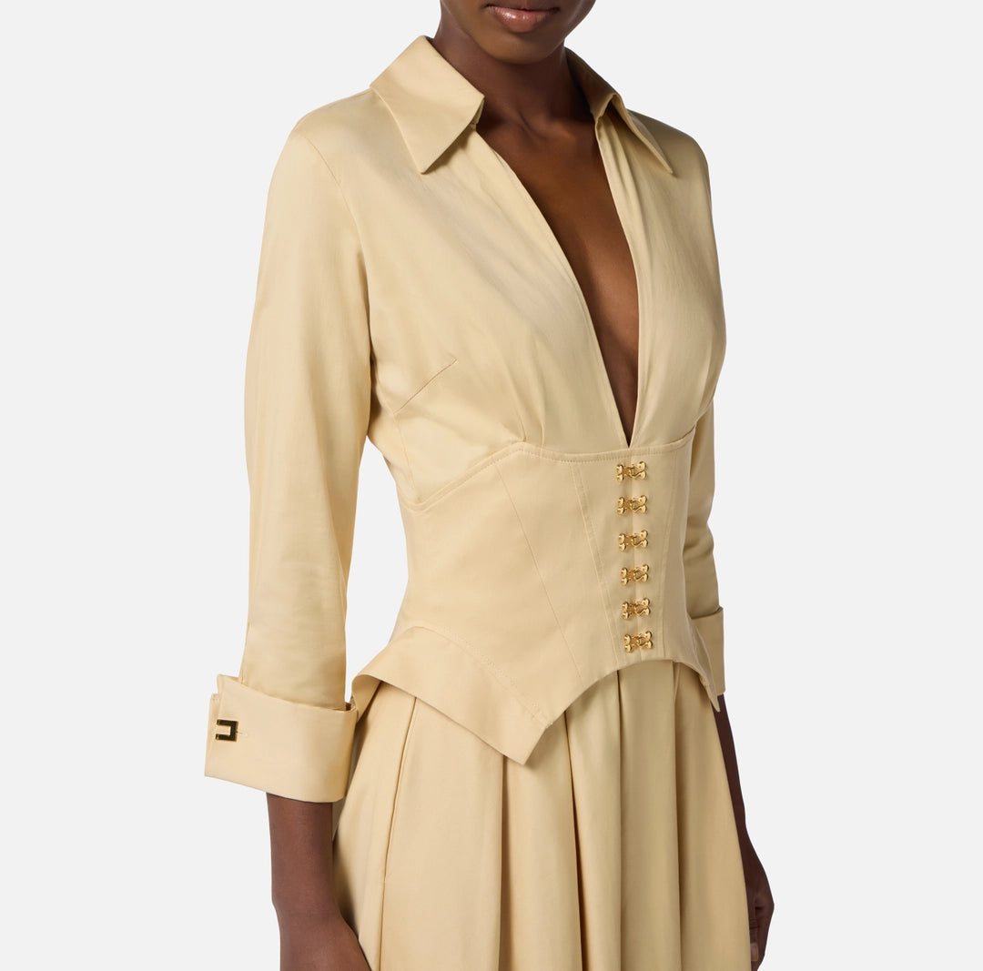 VESTIDO CAMISERO CORPIÑO - ELISABETTA FRANCHI