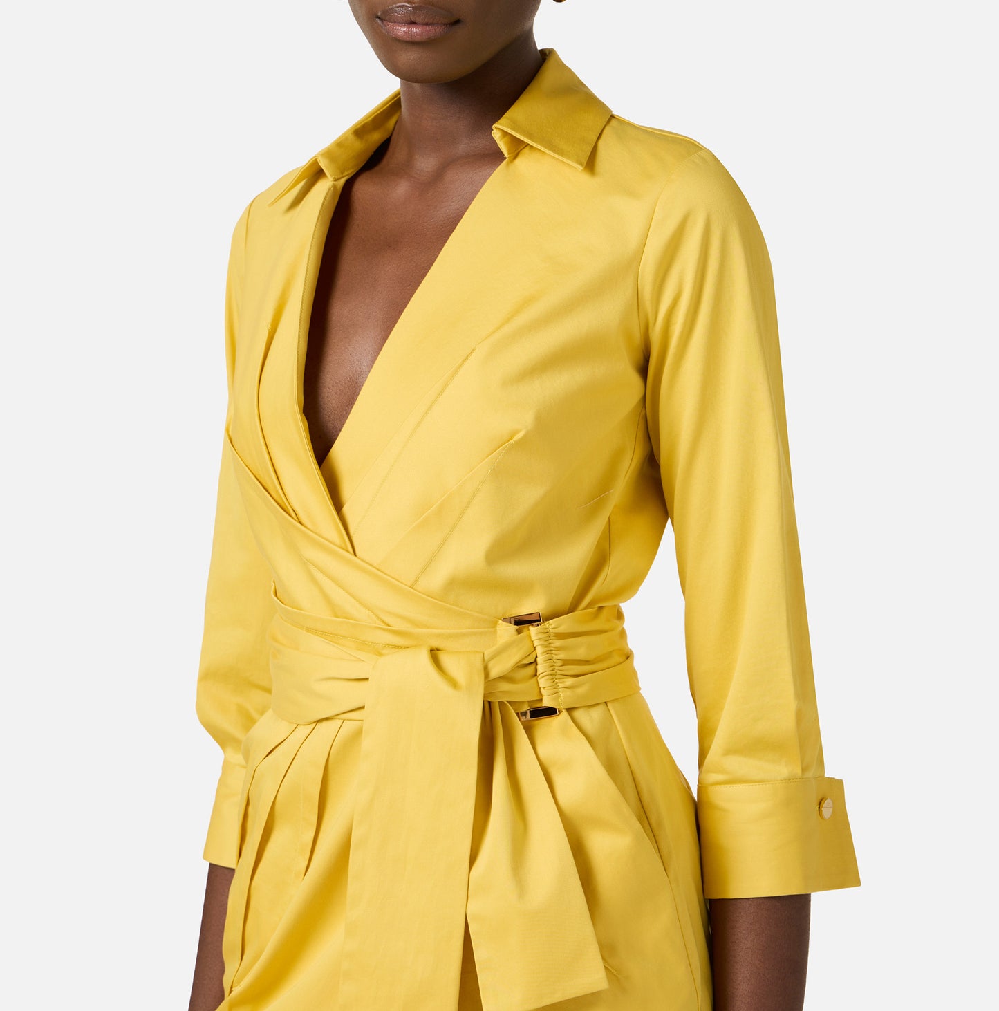 VESTIDO ALGODÓN ELÁSTICO - ELISABETTA FRANCHI