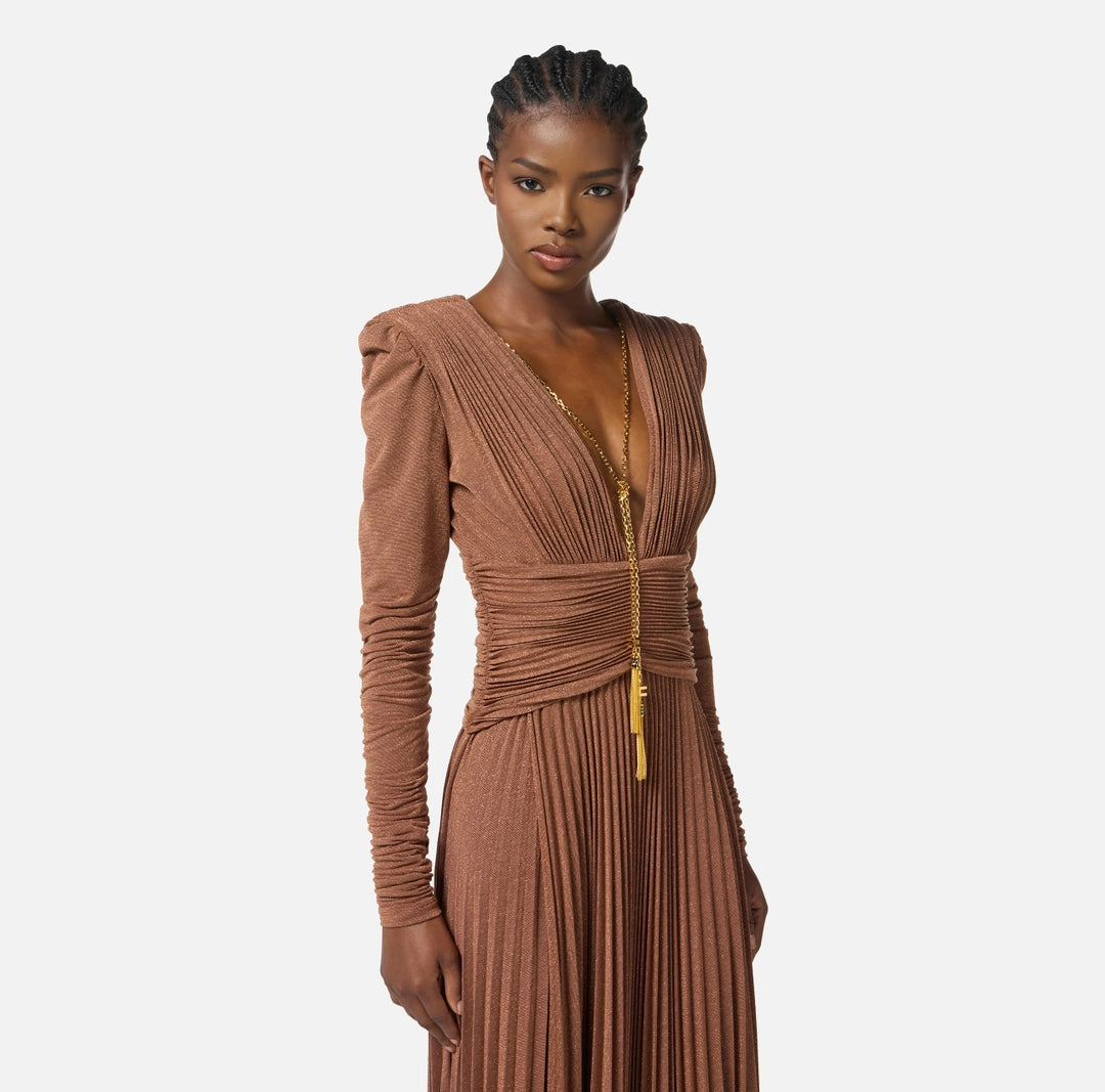 VESTIDO LUREX COLLAR - ELISABETTA FRANCHI