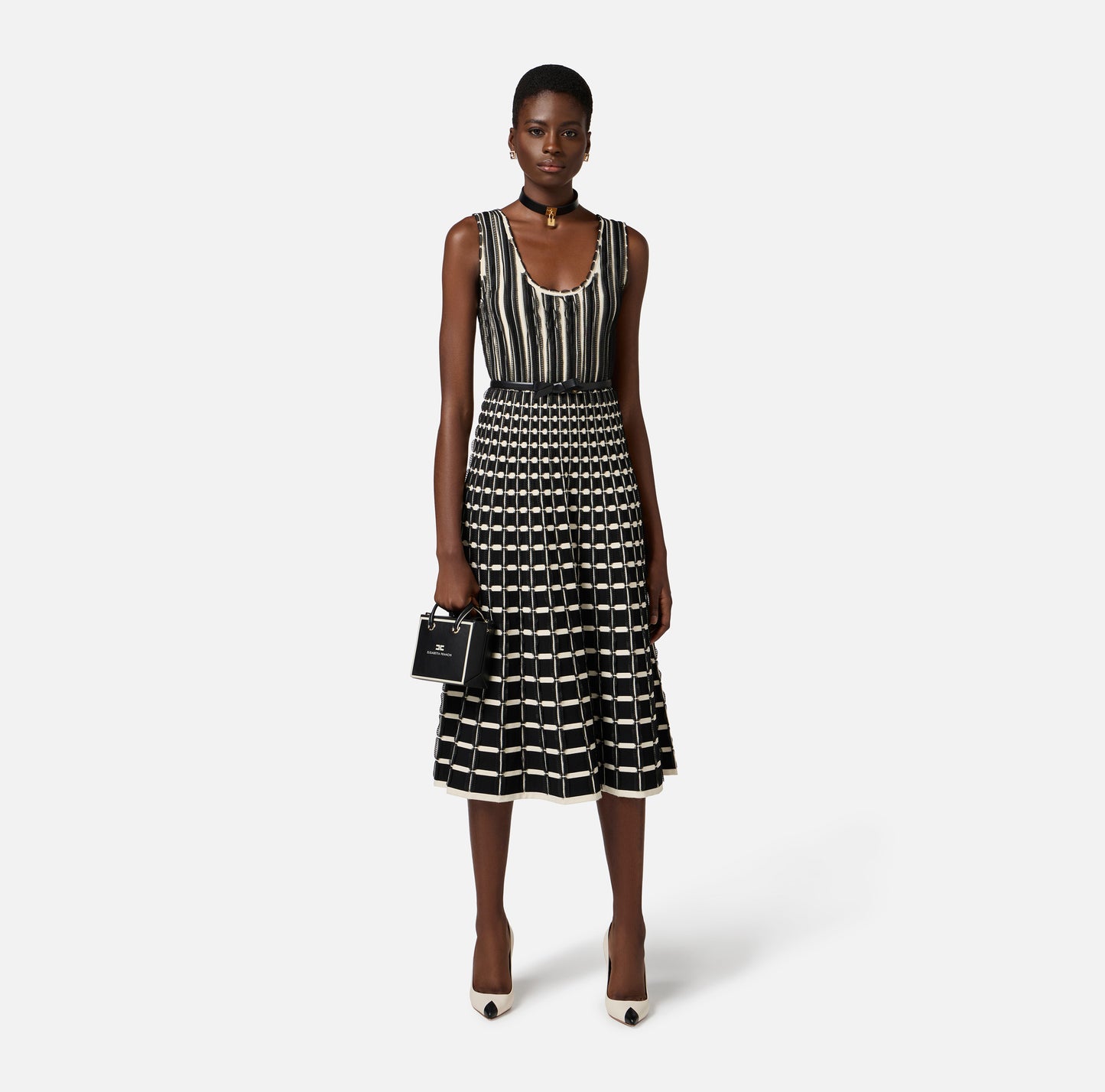 VESTIDO PUNTO MIDI - ELISABETTA FRANCHI