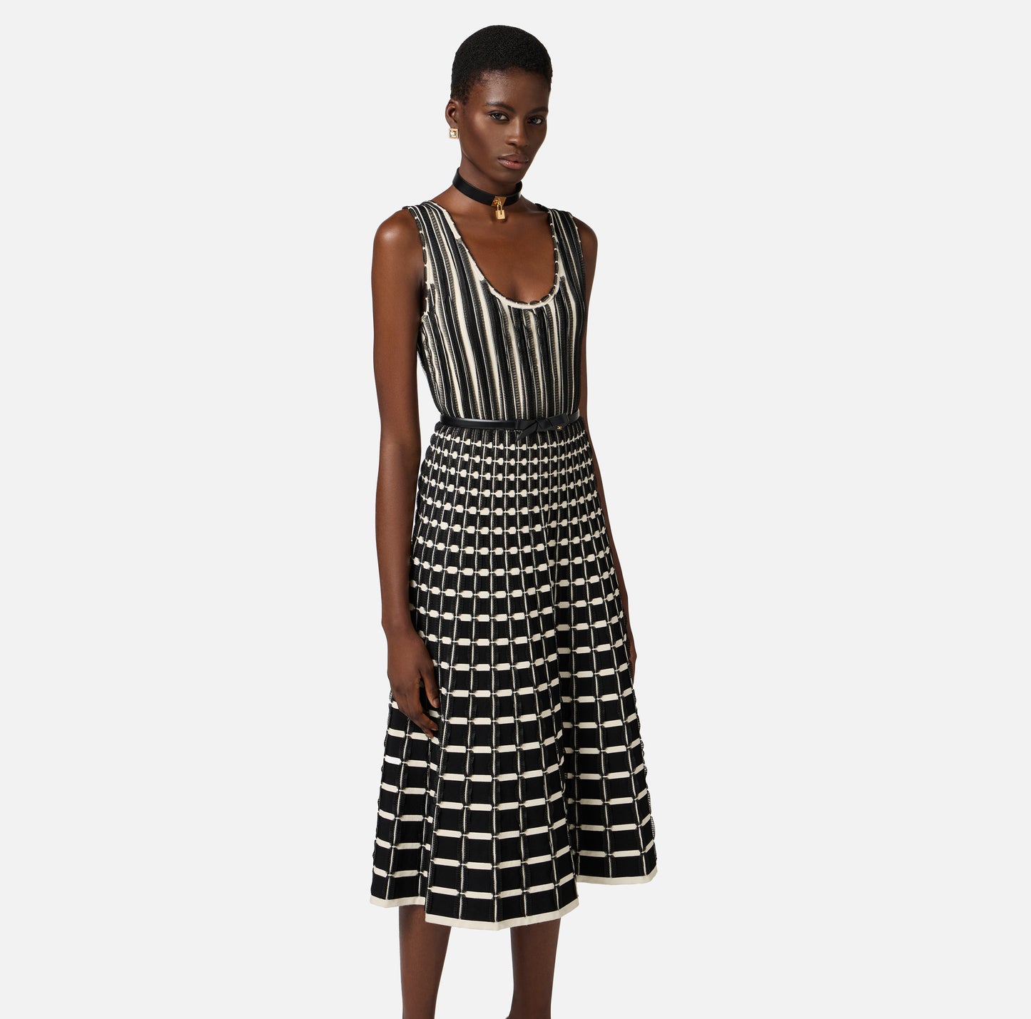 VESTIDO PUNTO MIDI - ELISABETTA FRANCHI