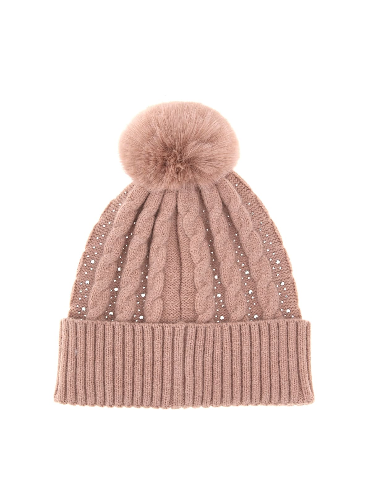 GORRO LANA BORLA STRASS - GUESS