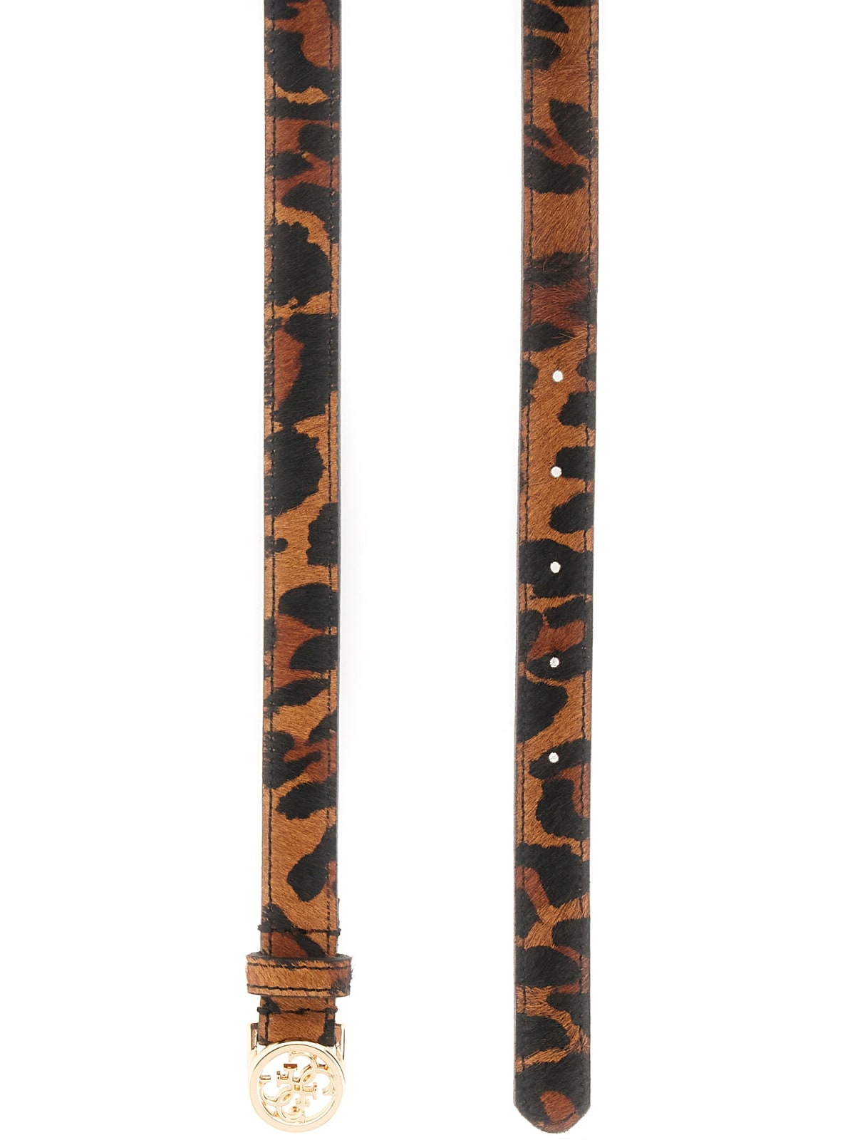 CINTURÓN ESTRECHO LEOPARDO - GUESS