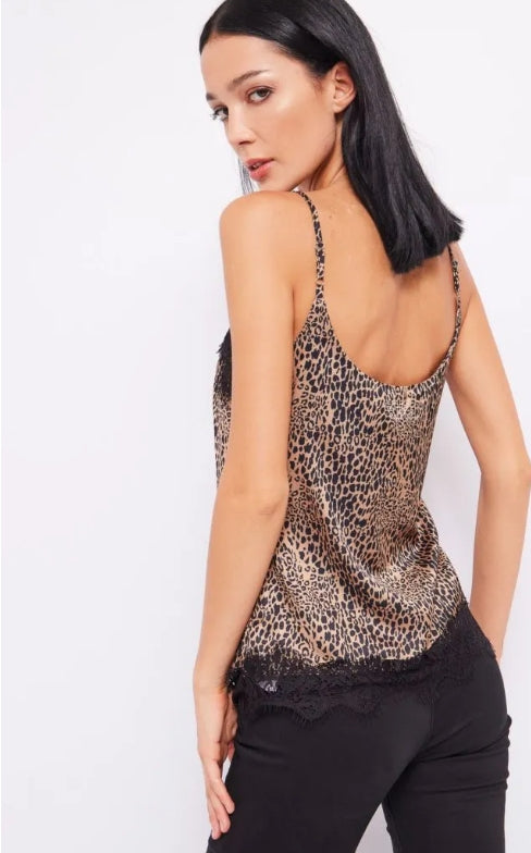 TOP ENCAJE LEOPARDO - DENNY ROSE