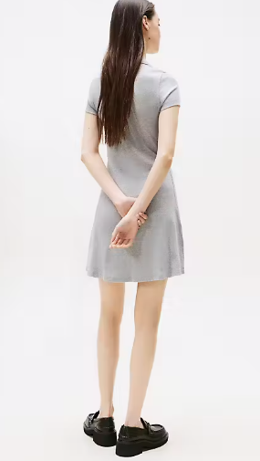 VESTIDO PUNTO CUELLO PICO - TOMMY HILFIGER