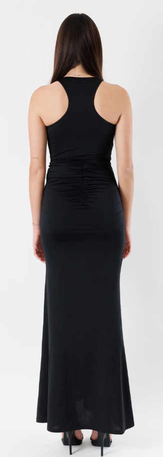 VESTIDO MIDI RIZADO LADO - PATRIZIA PEPE