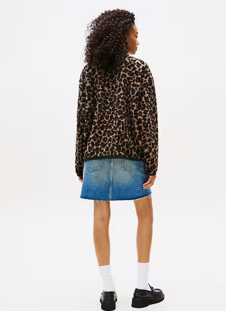 CHAQUETA BORREGO LEOPARDO - TOMMY JEANS