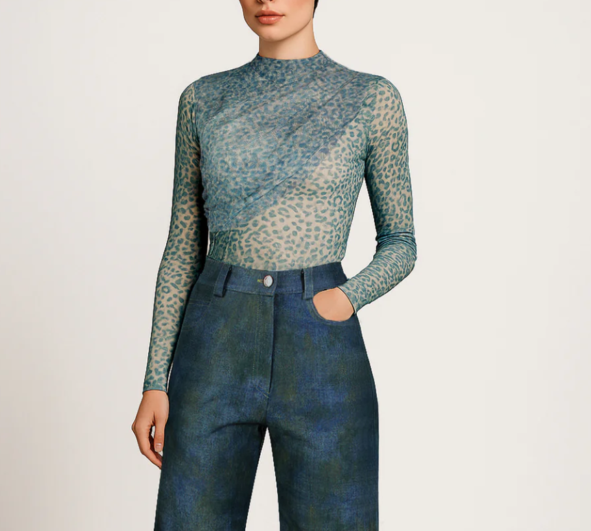 TOP DIBUJO TERCIOPELO - SAHOCO