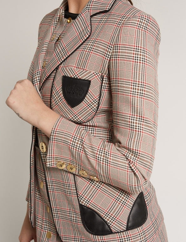 BLAZER CUADRO ROSA ÚNICO - HIGHLY PREPPY