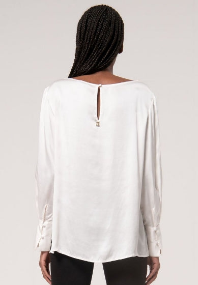 BLUSA SATEN MANGA LARGA - FRACOMINA