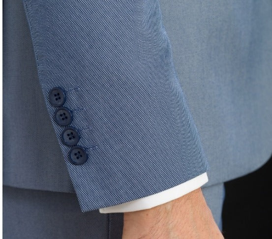 TRAJE AZUL OJO DE PERDIZ - LINO CLEMENTE