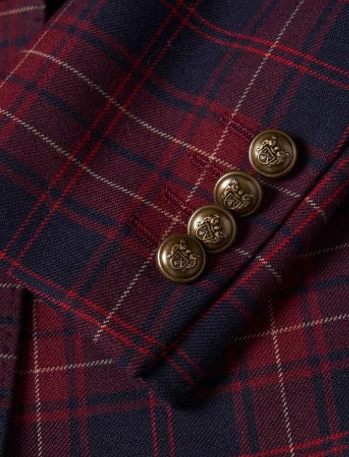 BLAZER ENTALLADA CUADROS - LION OF PORCHES