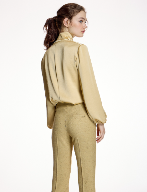 BLUSA LAZO DORADO - ALBA CONDE