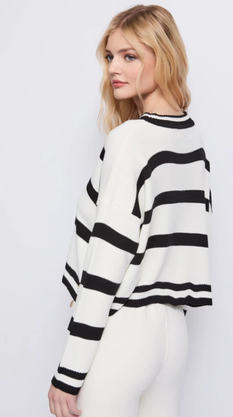 JERSEY RAYAS BLANC/NEGRO - DENNY ROSE