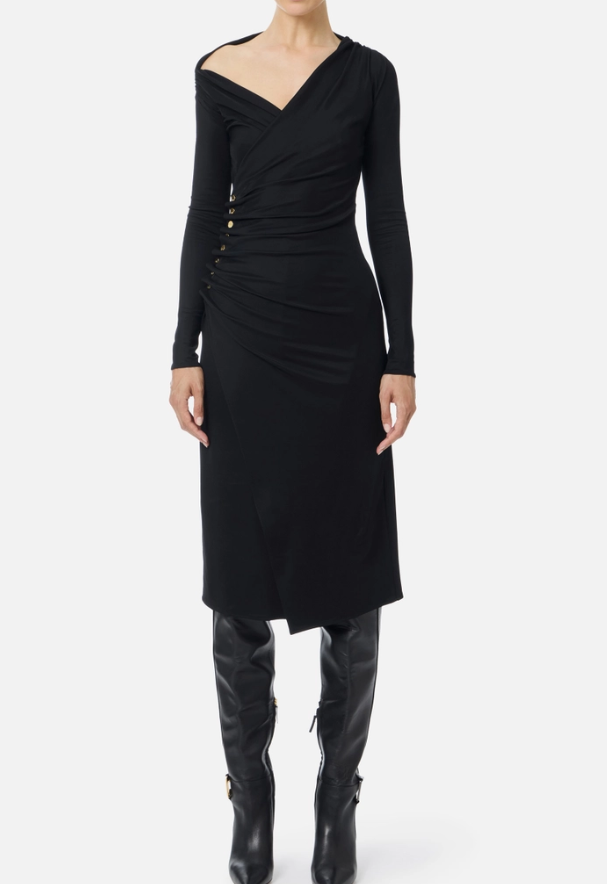 VESTIDO BOTONES LATERAL - ELISABETTA FRANCHI