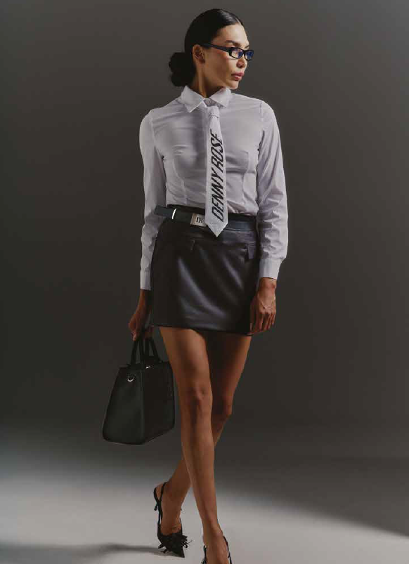 CAMISA CON CORBATA - DENNY ROSE