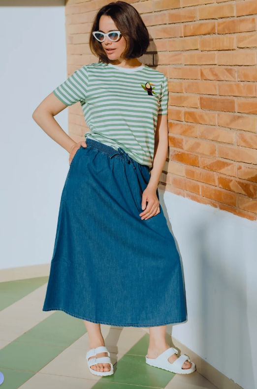 FALDA ALLEGRA DENIM - SUGARHILL