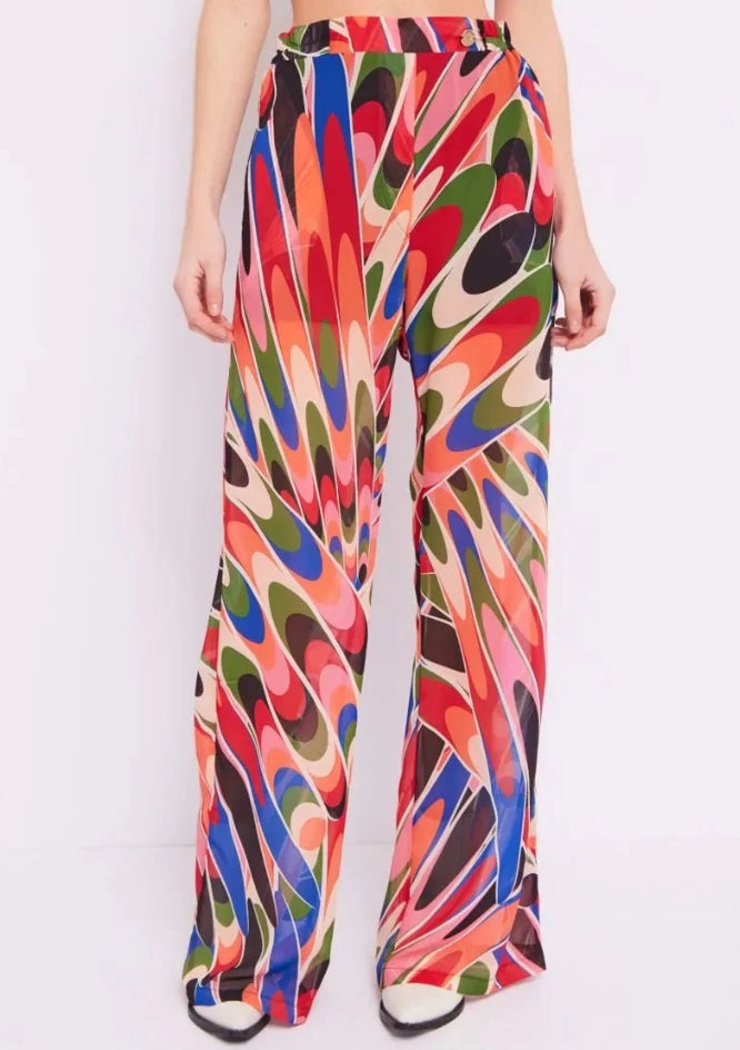 PANTALÓN ESTAMPADO RETRO - DENNY ROSE