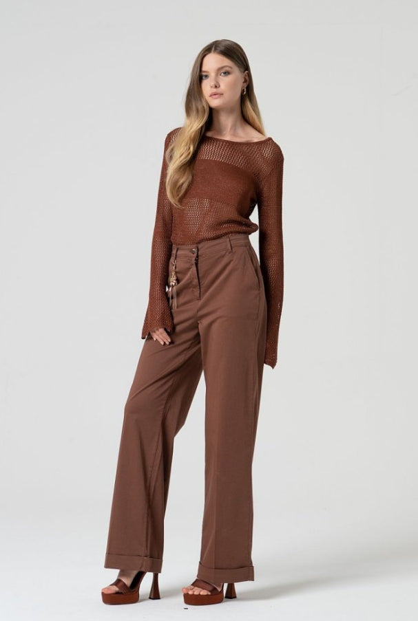 PANTALÓN CHINO PALAZZO - FRACOMINA