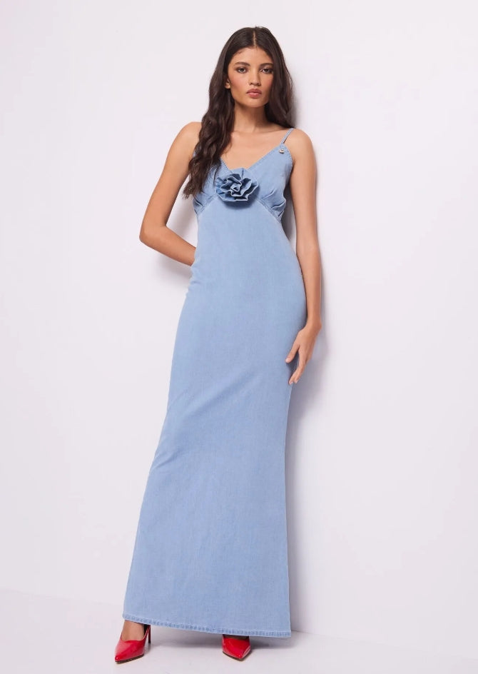 VESTIDO VAQUERO LARGO - DENNY ROSE