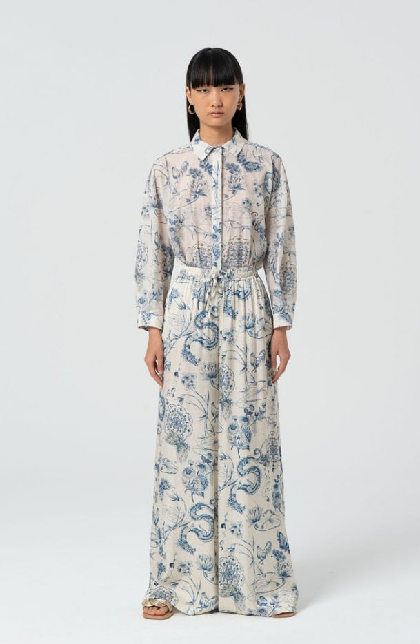 PANTALÓN PALAZZO ESTAMPADO - FRACOMINA