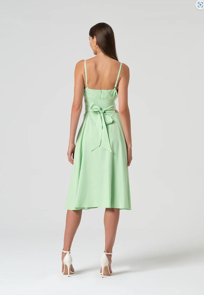 VESTIDO MIDI ABERTURA - FRACOMINA
