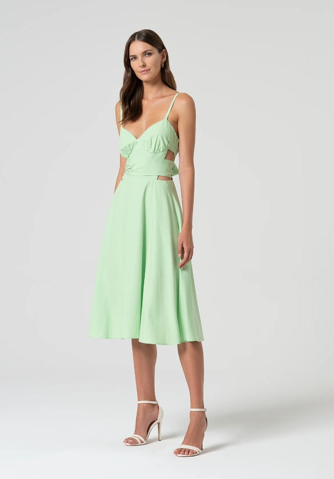 VESTIDO MIDI ABERTURA - FRACOMINA