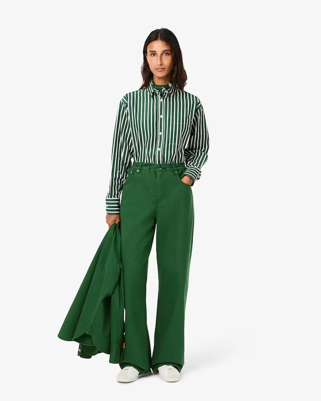 PANTALÓN CINTURA RIZADO - LACOSTE